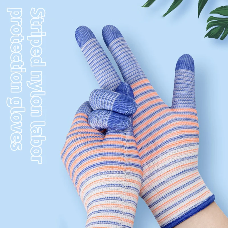 6Pair Breathable Work Gloves Thorn Proof Non-slip Wear-resistant Nylon Industrial Gloves Striped Anti-Static Gardening Gloves
6Pair Breathable Work Gloves Thorn Proof Non-slip Wear-resistant Nylon Industrial Gloves Striped Anti-Static Gardening Gloves
