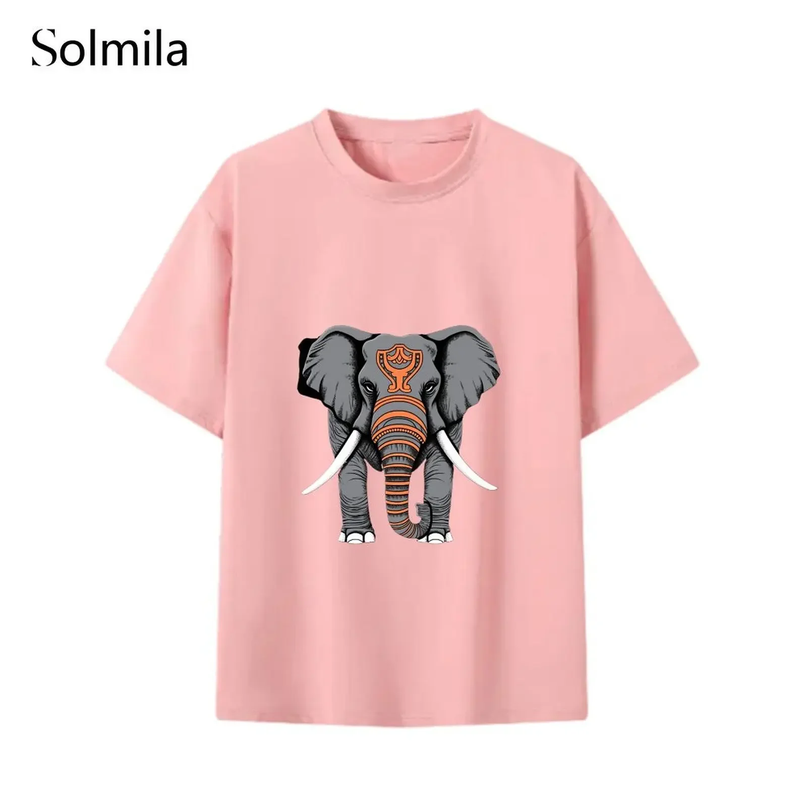 Women Oversized Elephant Cool Graphic Print Casual T Shirt Cotton Loose Round Neck Streetwear Top Trendy & Comfortable Shirt
Women Oversized Elephant Cool Graphic Print Casual T Shirt Cotton Loose Round Neck Streetwear Top Trendy & Comfortable Shirt
