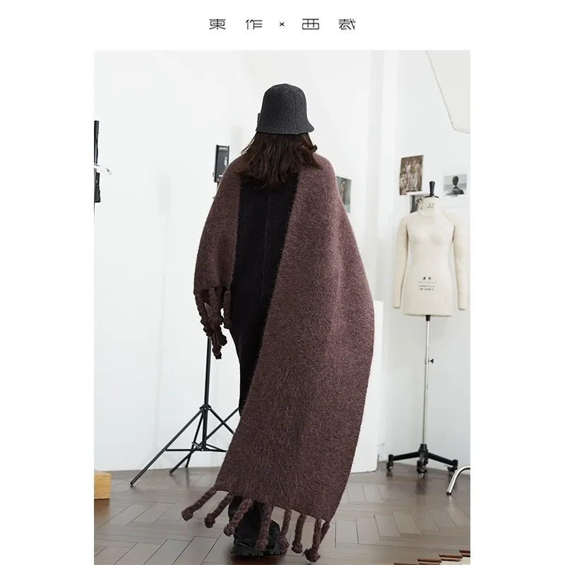 78% Alpaca Wool~ Handmade Heavy-Duty Alpaca Wool Tassel Scarf, Long Shawl, Thickened
78% Alpaca Wool~ Handmade Heavy-Duty Alpaca Wool Tassel Scarf, Long Shawl, Thickened