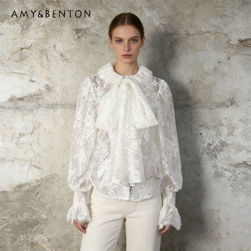 Французская женская рубашка в нежном стиле, новинка 2026 года, с рукавами-фонариками, бантом, кружевными вставками, вышивкой и свободным кроем
Французская женская рубашка в нежном стиле, новинка 2026 года, с рукавами-фонариками, бантом, кружевными вставками, вышивкой и свободным кроем