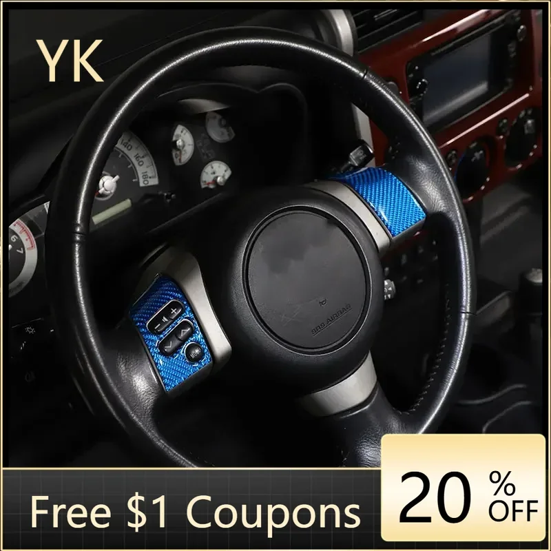 Soft Carbon Fibre Car Front Car Steering Wheel Button Cover Trim Sticker Interior Car Acces For Toyota FJ Cruiser 2007-21 sories
Soft Carbon Fibre Car Front Car Steering Wheel Button Cover Trim Sticker Interior Car Acces For Toyota FJ Cruiser 2007-21 sories
