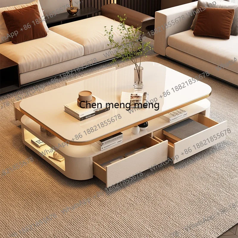 Living room creative high-end elongated coffee table bright slate Italian minimalist light luxury coffee table
Living room creative high-end elongated coffee table bright slate Italian minimalist light luxury coffee table