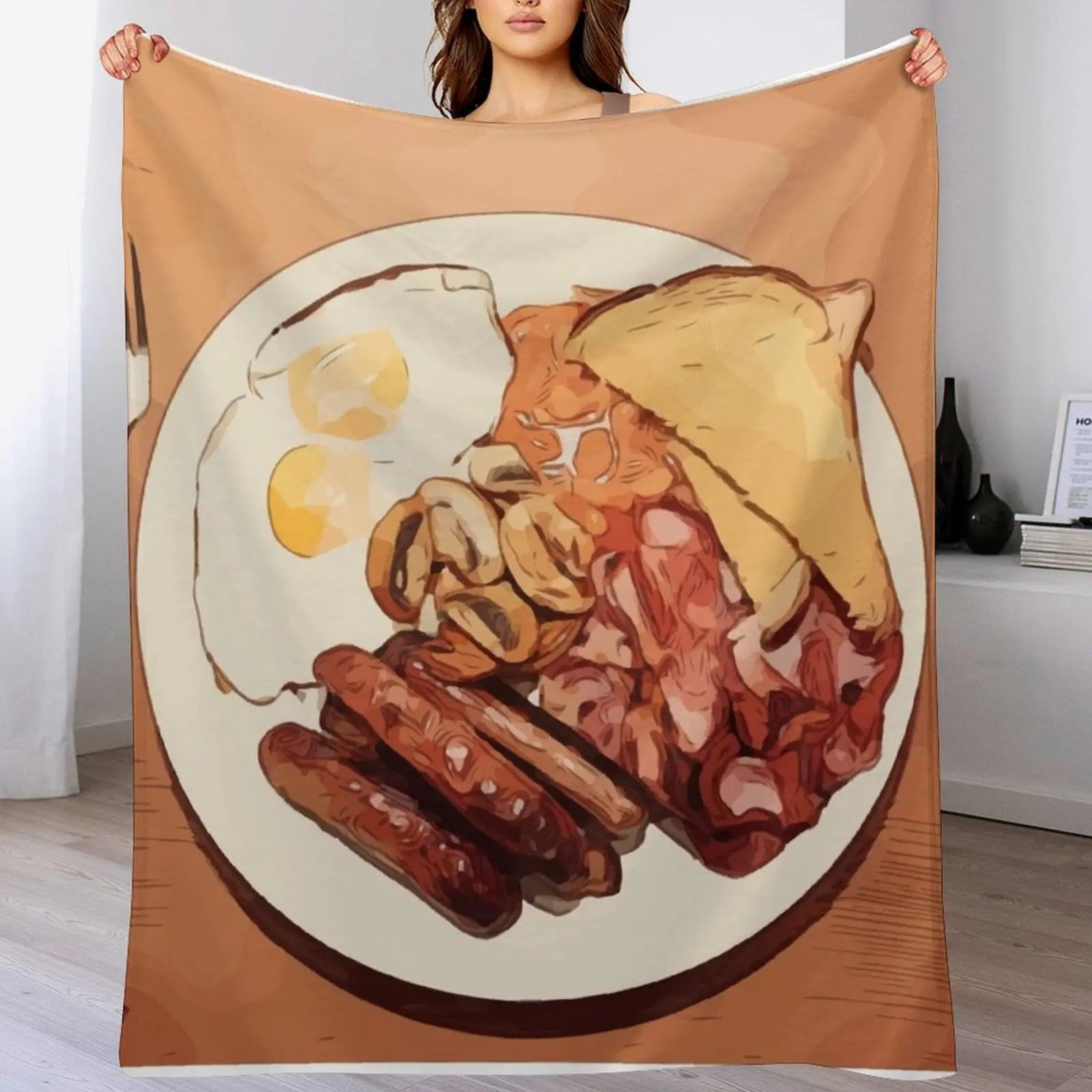 Full English Breakfast Throw Blanket funny gift Blankets For Baby Furry Designers Blankets
Full English Breakfast Throw Blanket funny gift Blankets For Baby Furry Designers Blankets