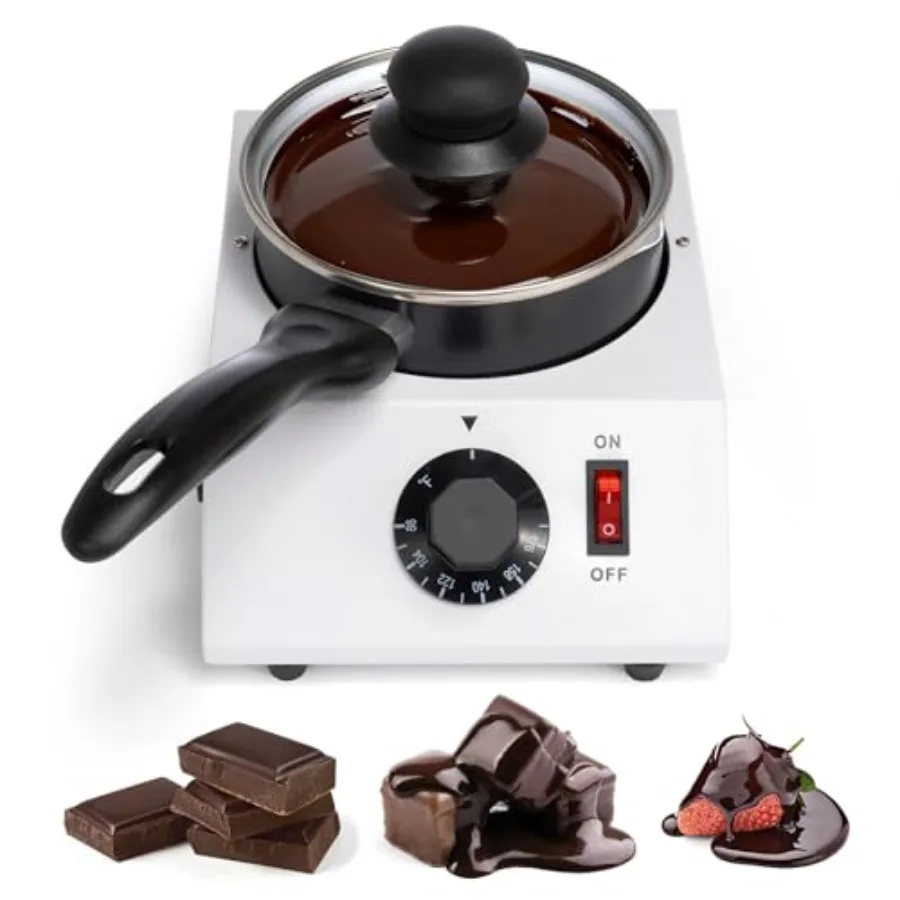 Chocolate Melting Pot 40W Electric Chocolate Warmer for Home Use with Tempering Function Ideal for Melting Chocolate Dark Brown
Chocolate Melting Pot 40W Electric Chocolate Warmer for Home Use with Tempering Function Ideal for Melting Chocolate Dark Brown