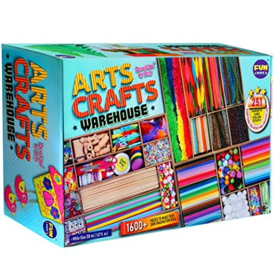 3 Layers Jumbo Arts and Crafts Supplies Warehouse Biggest Chest Box 17.91Wx12.4L Includes 1600+ Giant Craft Materials Kit for 6
3 Layers Jumbo Arts and Crafts Supplies Warehouse Biggest Chest Box 17.91Wx12.4L Includes 1600+ Giant Craft Materials Kit for 6