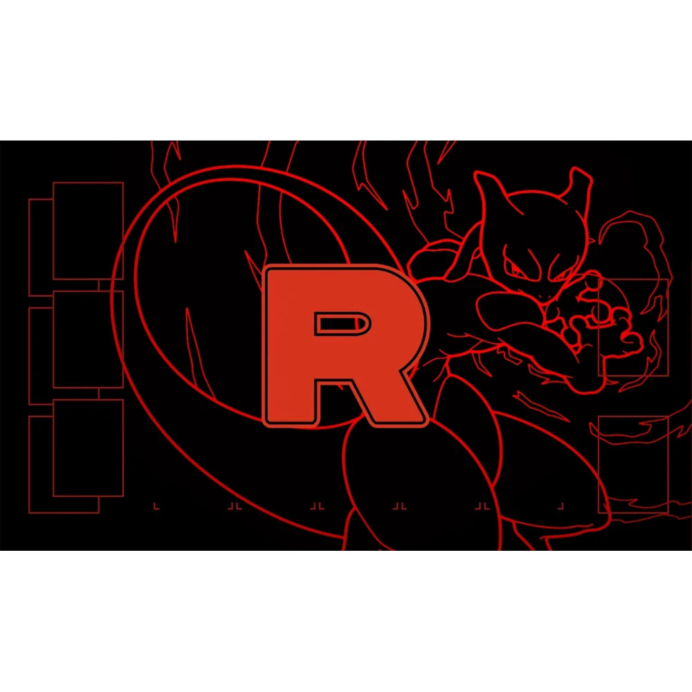 Игровой коврик Pokemon Rocket Team Mewtwo, аниме для одного игрока, PTCG, резиновый коврик для настольной игры, коврик для мыши, игрушка в подарок 
Игровой коврик Pokemon Rocket Team Mewtwo, аниме для одного игрока, PTCG, резиновый коврик для настольной игры, коврик для мыши, игрушка в подарок