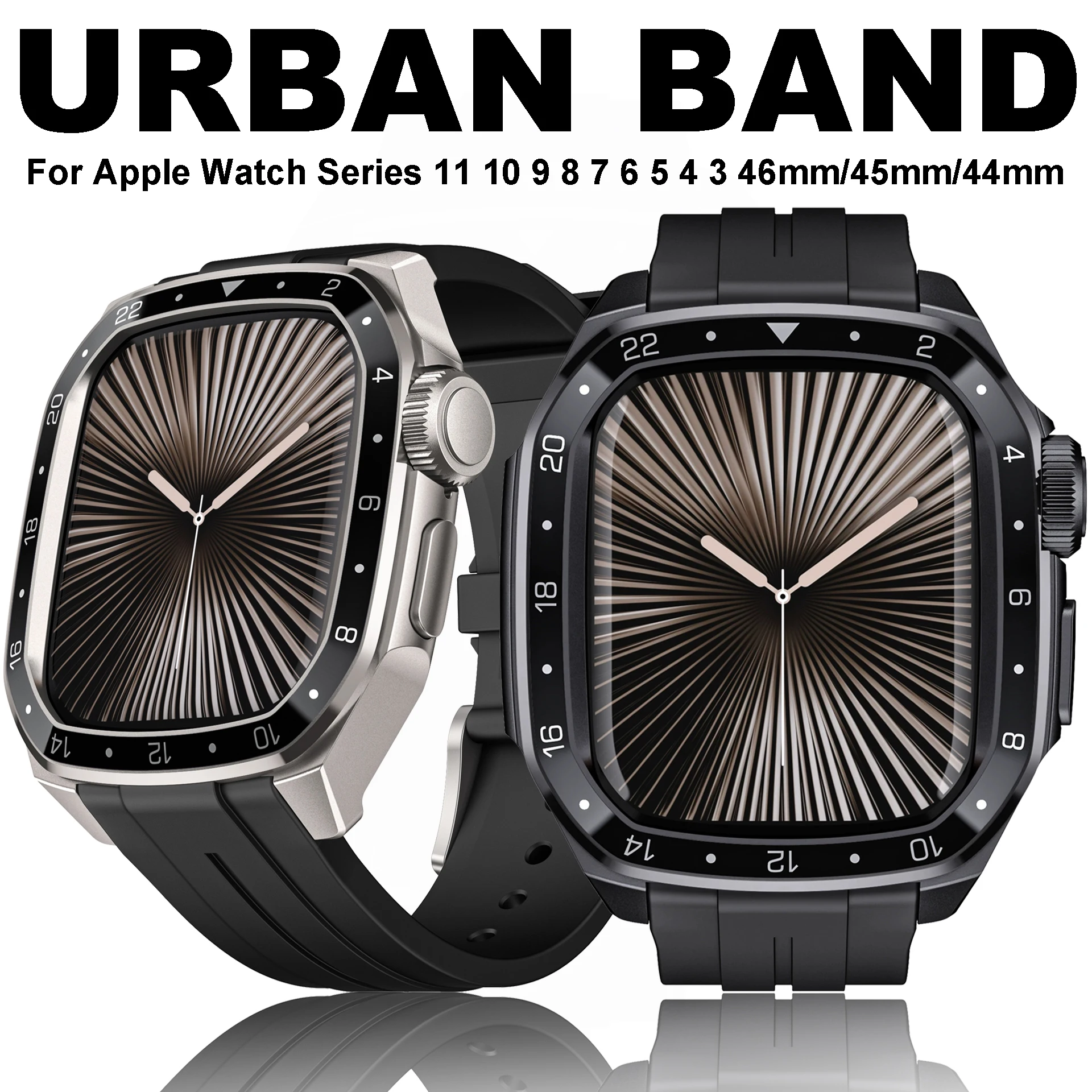 Liquid Silicone Band+Metal Case For Apple Watch 11 10 9 8 7 6 5 Rugged Military-Grade Protective Cover For iWatch 44mm 45mm 46mm
Liquid Silicone Band+Metal Case For Apple Watch 11 10 9 8 7 6 5 Rugged Military-Grade Protective Cover For iWatch 44mm 45mm 46mm