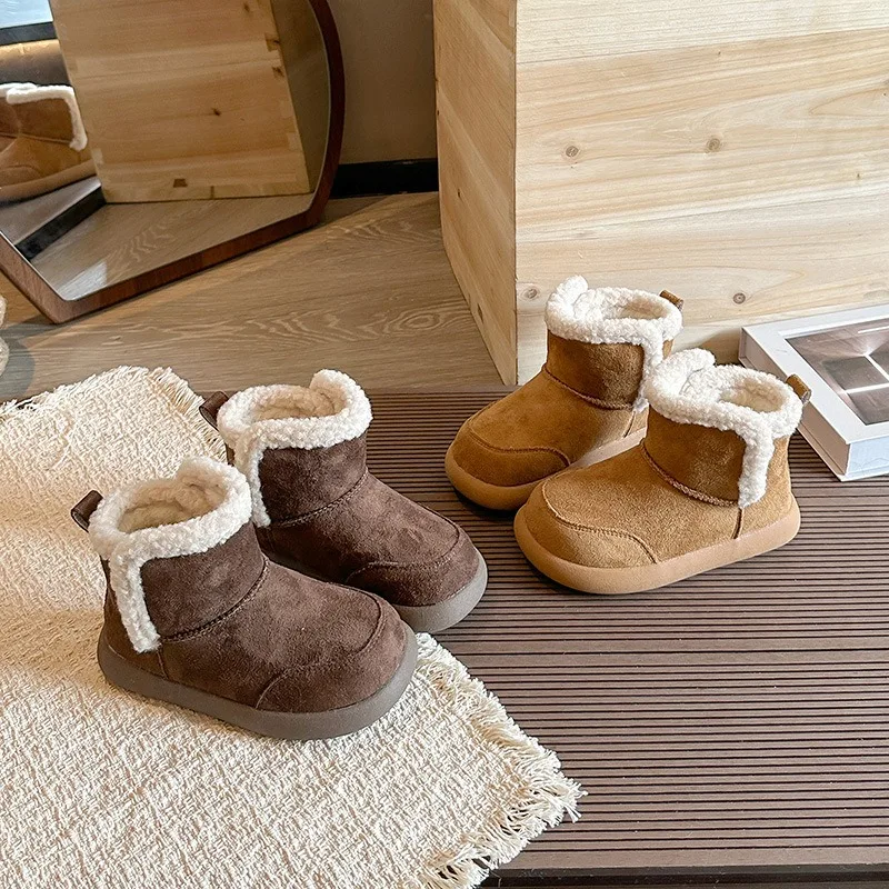 Autumn Winter Baby Girls Boys Snow Boots Outdoor Warm Plush Children Boots Non-slip Soft Sole Kids Casual Shoes Size 22-37
Autumn Winter Baby Girls Boys Snow Boots Outdoor Warm Plush Children Boots Non-slip Soft Sole Kids Casual Shoes Size 22-37