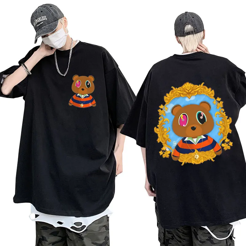 Rapper Kanye West Hip Hop Oversized T-shirt Clothing Men Women Funny Cartoon Graphic T Shirts Short Sleeve Streetwear Cotton Tee
Rapper Kanye West Hip Hop Oversized T-shirt Clothing Men Women Funny Cartoon Graphic T Shirts Short Sleeve Streetwear Cotton Tee