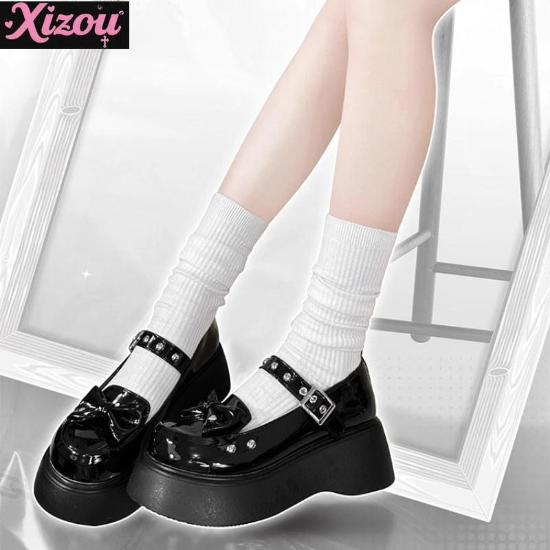 Японская милая оригинальная женская обувь в стиле Лолиты, маленькие кожаные туфли Мэри Джейн на платформе в стиле панк Sweet Cool Babes, униформа JK
Японская милая оригинальная женская обувь в стиле Лолиты, маленькие кожаные туфли Мэри Джейн на платформе в стиле панк Sweet Cool Babes, униформа JK