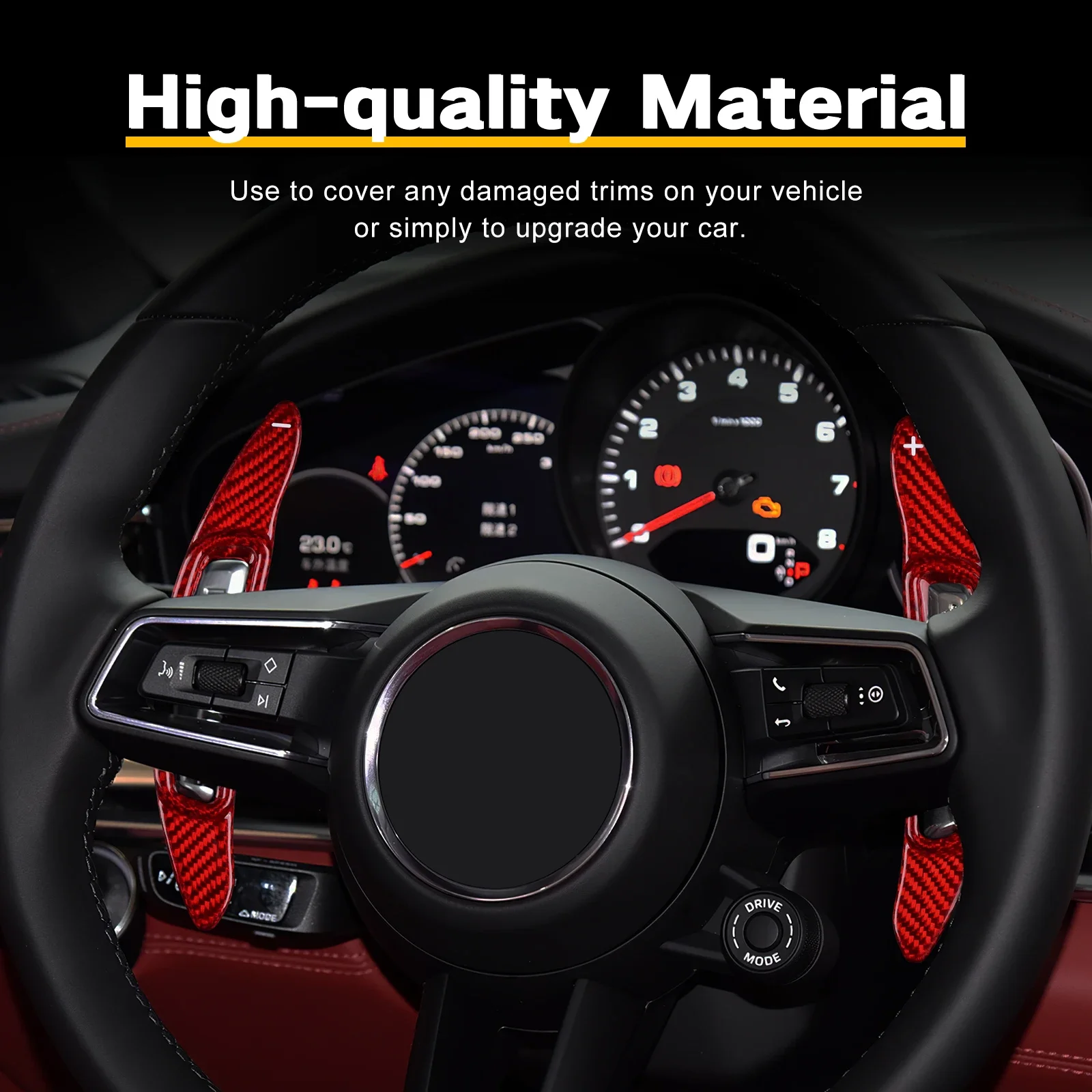 1 Set Real Hard Carbon Fiber Sticker For Porsche Taycan Panamera Macan 911 992 Car Steering Wheel Paddle Shifter Cover Interior
1 Set Real Hard Carbon Fiber Sticker For Porsche Taycan Panamera Macan 911 992 Car Steering Wheel Paddle Shifter Cover Interior