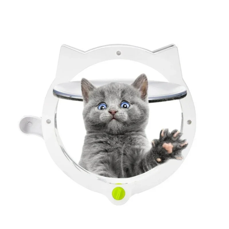 Small Round Cat Door with 4 Way Lock, Lockable Safe Pet Plastic Window Gate for Kennel, Black White Dog Entry Exit Door
Small Round Cat Door with 4 Way Lock, Lockable Safe Pet Plastic Window Gate for Kennel, Black White Dog Entry Exit Door