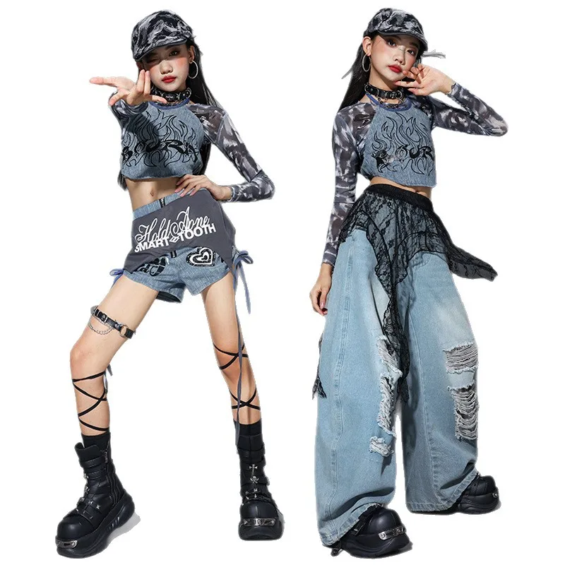 Girls Jazz Dance Performance Outfit Western Cowboy Style Children's Street Dance Clothing Show Trendy Clothes Set for Kids
Girls Jazz Dance Performance Outfit Western Cowboy Style Children's Street Dance Clothing Show Trendy Clothes Set for Kids