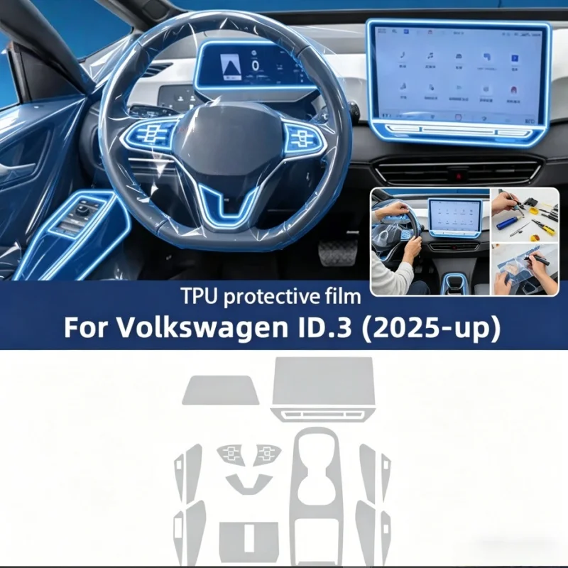 Car Dashboard Multimedia Navigation Transparent Anti-Scratch TPU Protection Film ID.3 2025 Accessories For Volkswagen
Car Dashboard Multimedia Navigation Transparent Anti-Scratch TPU Protection Film ID.3 2025 Accessories For Volkswagen