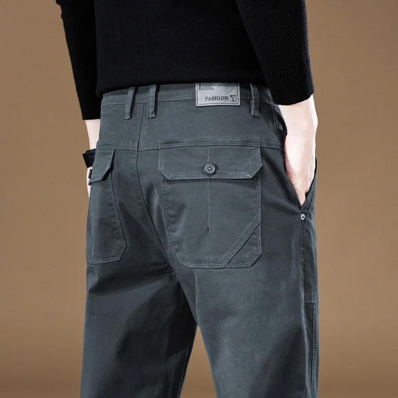 Высококачественная весенне-осенняя новая рабочая одежда против морщин, повседневные брюки в стиле ретро, американский стиль, рабочая одежда с двойными конами, модные длинные брюки
Высококачественная весенне-осенняя новая рабочая одежда против морщин, повседневные брюки в стиле ретро, американский стиль, рабочая одежда с двойными конами, модные длинные брюки