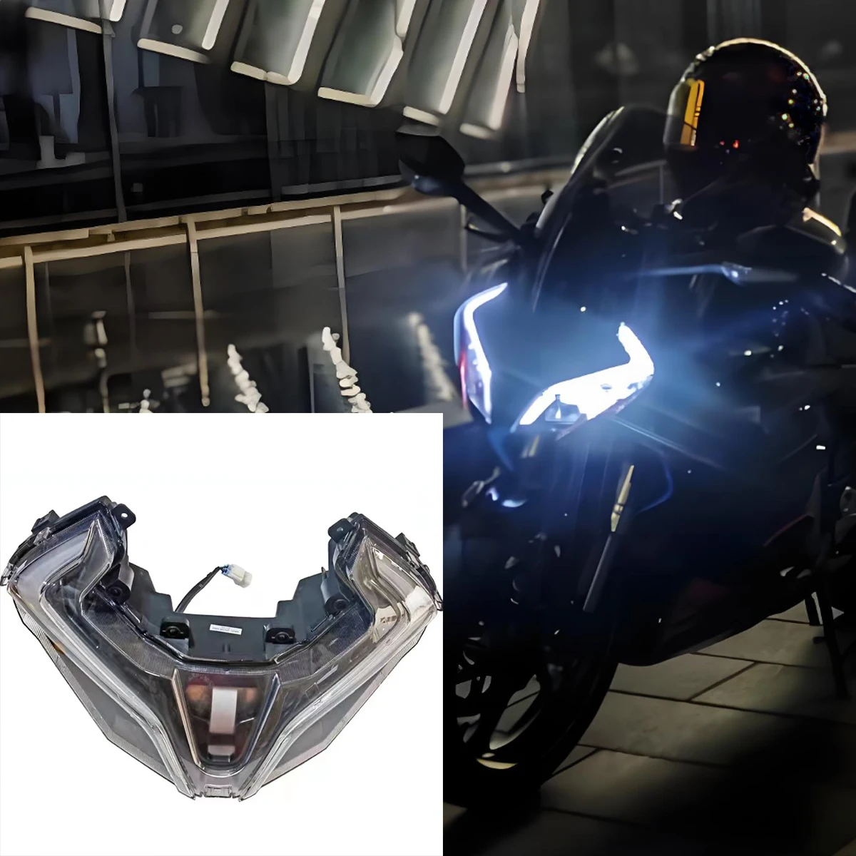 Motorcycle Headlamp Assembly Headlamp Lighting Original headlight assembly LED FOR CFMOTO 450SR 450SRS 2022-2025 450SS
Motorcycle Headlamp Assembly Headlamp Lighting Original headlight assembly LED FOR CFMOTO 450SR 450SRS 2022-2025 450SS