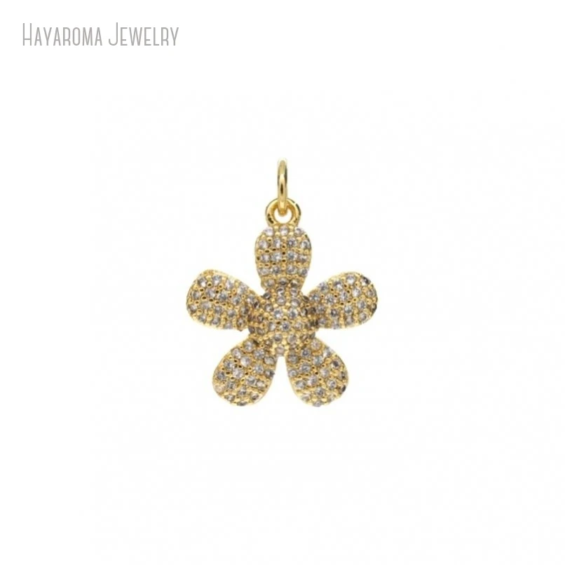 2Pcs Plant Flower Wholesale Metal Cubic Zirconia Golden Copper Invisible Setting Gold Color Jewelry Pendant Charms PM47758
2Pcs Plant Flower Wholesale Metal Cubic Zirconia Golden Copper Invisible Setting Gold Color Jewelry Pendant Charms PM47758
