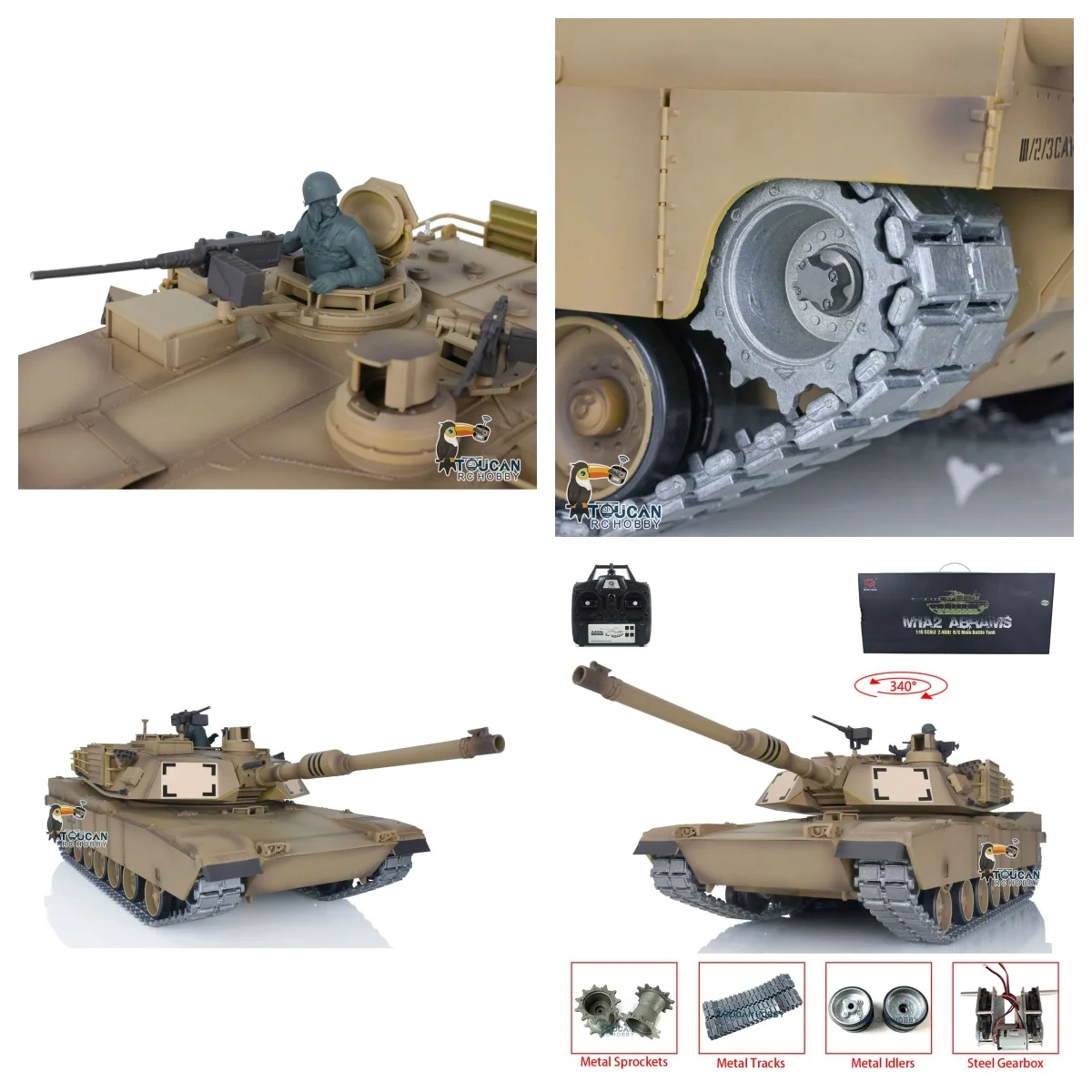 2,4G Heng Long 1/16 Масштаб RC Танк 7,0 M1A2 Абрамы Модернизированные металлические гусеницы Танки с дистанционным управлением Модель 3918 RC Toys TH17794
2,4G Heng Long 1/16 Масштаб RC Танк 7,0 M1A2 Абрамы Модернизированные металлические гусеницы Танки с дистанционным управлением Модель 3918 RC Toys TH17794