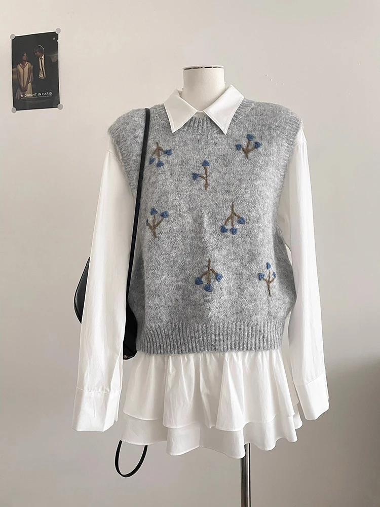 Round Neck Knitted Waistcoat Women Sweater Autumn Winter New Preppy Style Vest Fashion Sleeveless Top Pullover
Round Neck Knitted Waistcoat Women Sweater Autumn Winter New Preppy Style Vest Fashion Sleeveless Top Pullover