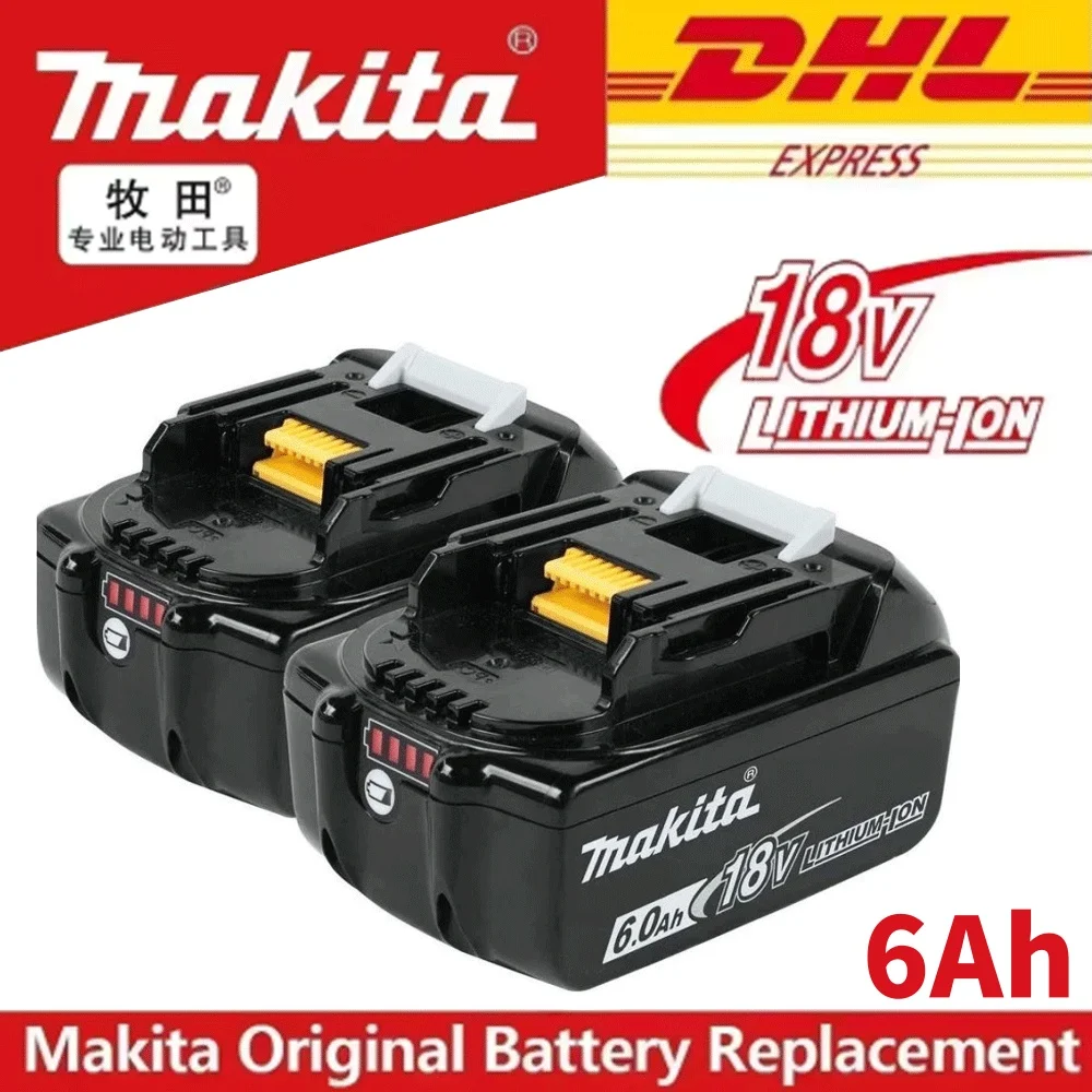NEW Makita 18V 6.0Ah Battery for Makita 18V Power tool DDF487 DGA404 DTW700 DHP487 DTD173 Lithium-Ion battery Replacement
NEW Makita 18V 6.0Ah Battery for Makita 18V Power tool DDF487 DGA404 DTW700 DHP487 DTD173 Lithium-Ion battery Replacement