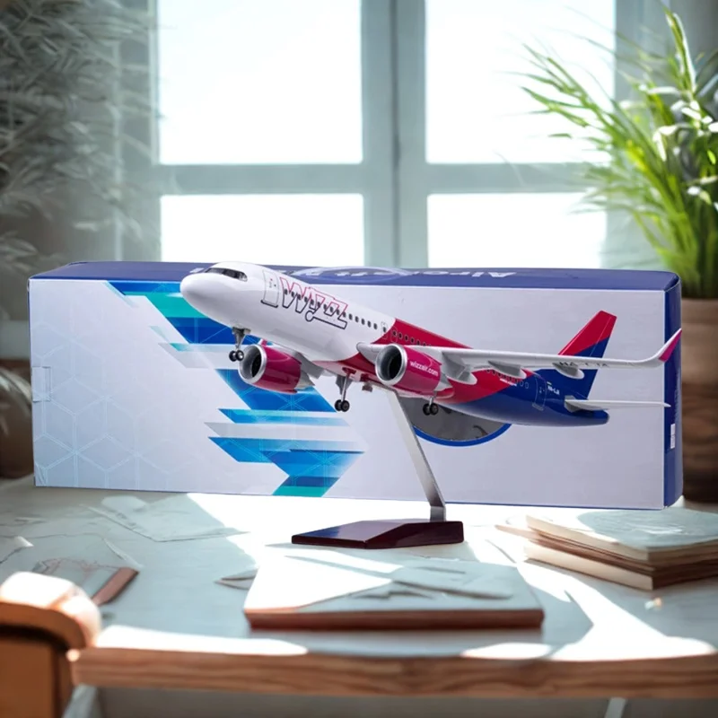 Airplanes Toy For Kids Scale 47cm 320 Model Aircraft Wizz Resin Assembly A320 Plane Models Diecast with LED Light for Collection
Airplanes Toy For Kids Scale 47cm 320 Model Aircraft Wizz Resin Assembly A320 Plane Models Diecast with LED Light for Collection