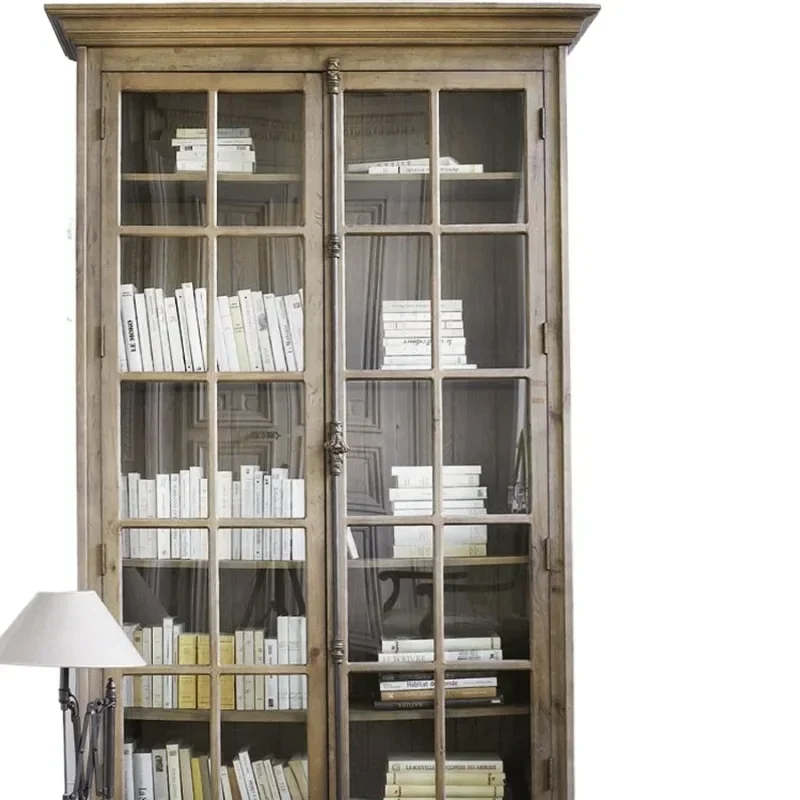 Solid wood Nordic bookcase with glass door dust-proof bookcase simple modern locker living room display cabinet
Solid wood Nordic bookcase with glass door dust-proof bookcase simple modern locker living room display cabinet