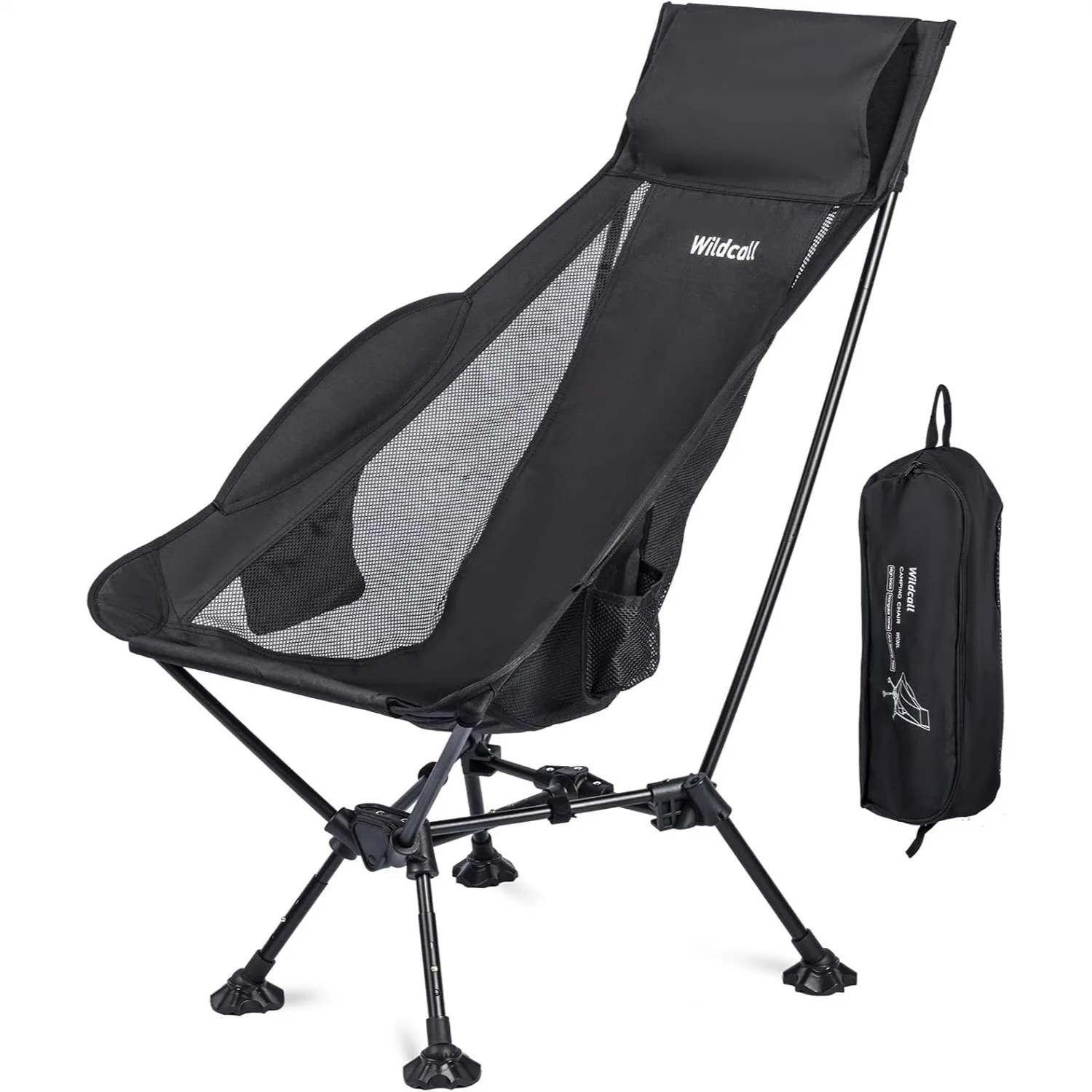 Lightweight Folding High Back Camping Chair With Head Support And Anti-Sinking Feet
Lightweight Folding High Back Camping Chair With Head Support And Anti-Sinking Feet