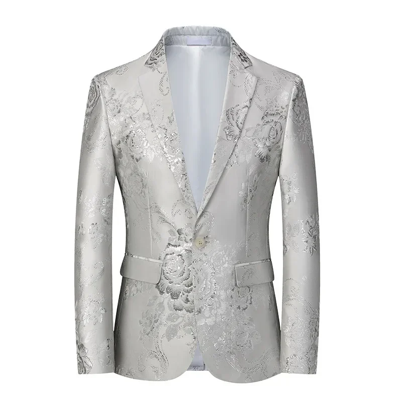 Spring Autumn New Fashion Men's Casual Trendy Jacquard Slim Suit Blazers Masters of Ceremonies Wedding Suit Coat Male Men's Tops
Spring Autumn New Fashion Men's Casual Trendy Jacquard Slim Suit Blazers Masters of Ceremonies Wedding Suit Coat Male Men's Tops