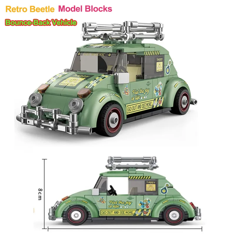 MOC Retro Beetle Model Building Blocks Classic Boomerang Car Assembled Collectible Ornament Small Particles Bricks Toys Gifts
MOC Retro Beetle Model Building Blocks Classic Boomerang Car Assembled Collectible Ornament Small Particles Bricks Toys Gifts
