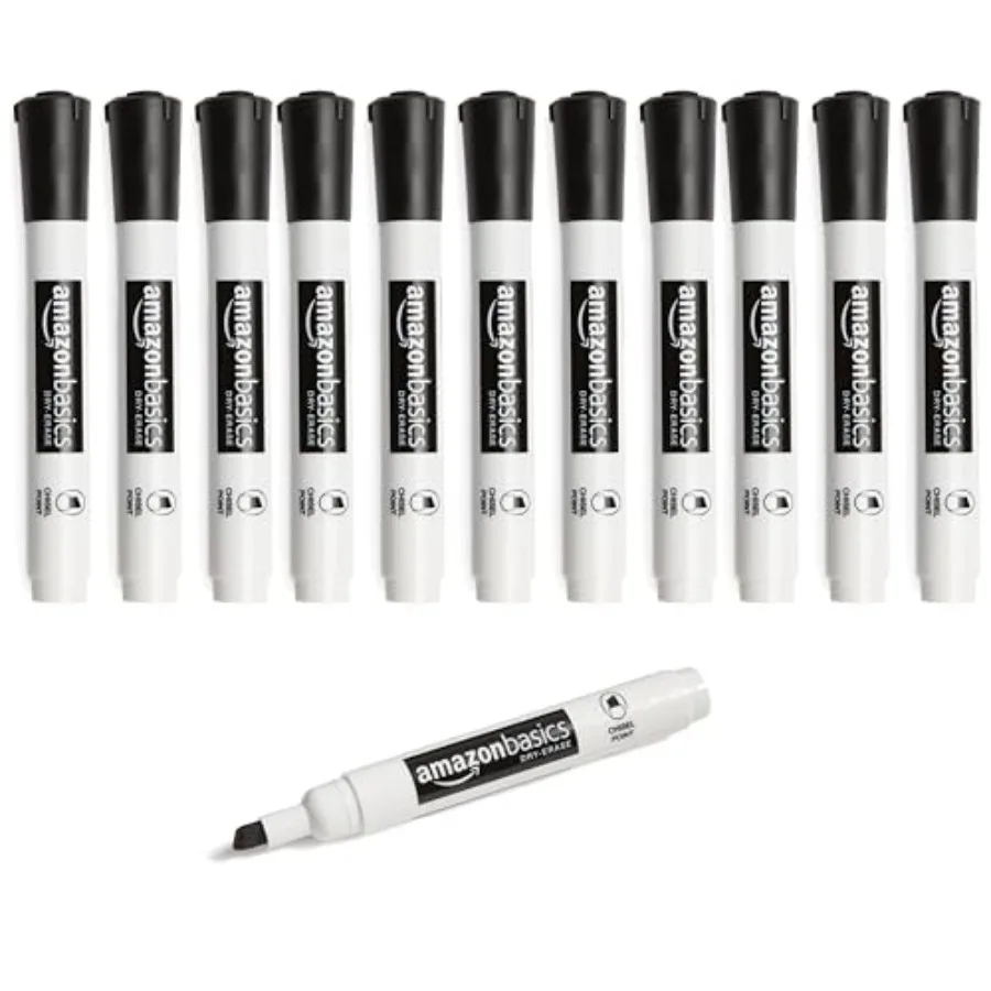 Lowe-Odor Dry Erase Whiteboard Markers, Chisel Tip, Quick-Dry, Black, 12-Pack
Lowe-Odor Dry Erase Whiteboard Markers, Chisel Tip, Quick-Dry, Black, 12-Pack