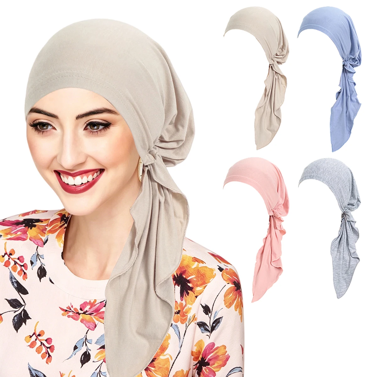 Women Hijabs Soft Stretch Bonnet Muslim Turban Hats Headscarf Wrap Chemo Lady Bandana Caps Underscarf Islamic Hair Loss Cap
Women Hijabs Soft Stretch Bonnet Muslim Turban Hats Headscarf Wrap Chemo Lady Bandana Caps Underscarf Islamic Hair Loss Cap