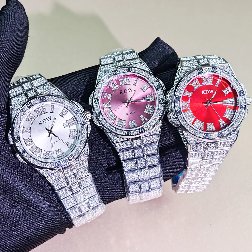 Hip Hop Luxury Ice Diamond Watches Men High Quality Stainless Steel Colore Dial Vintage Quartz Shiny Watch Man Christmas Jewelry
Hip Hop Luxury Ice Diamond Watches Men High Quality Stainless Steel Colore Dial Vintage Quartz Shiny Watch Man Christmas Jewelry