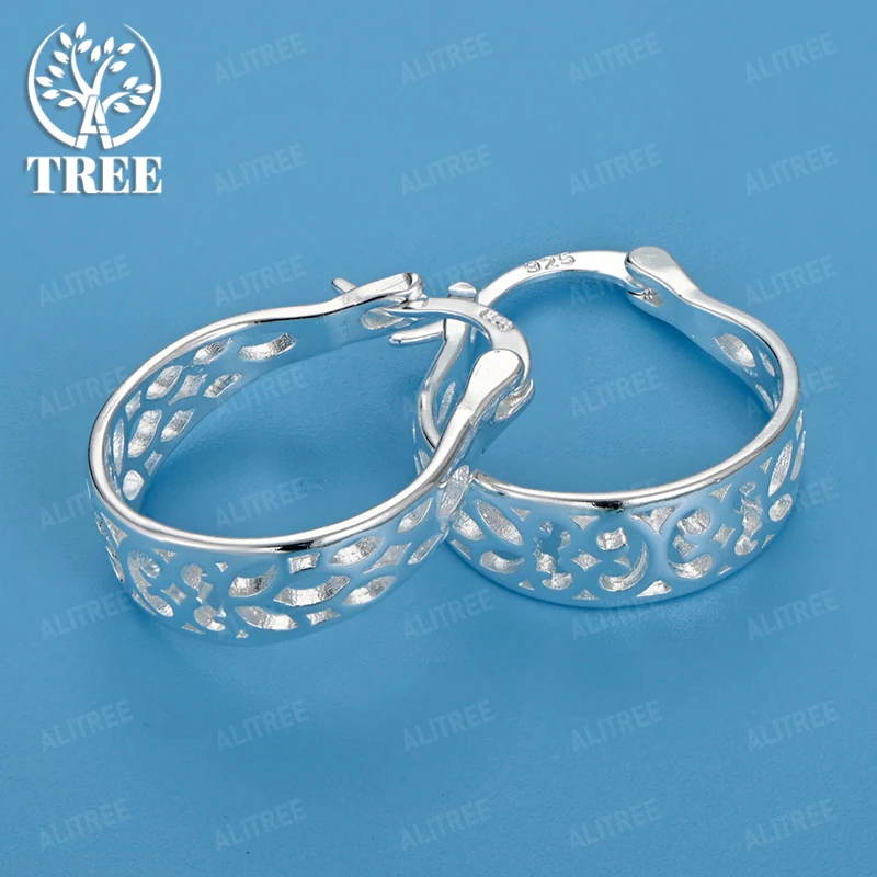 925 Sterling Silver Hollow Ear Clip Earring Women Party Engagement Wedding Fine Gift Fashion Popular Jewelry Accessories
925 Sterling Silver Hollow Ear Clip Earring Women Party Engagement Wedding Fine Gift Fashion Popular Jewelry Accessories