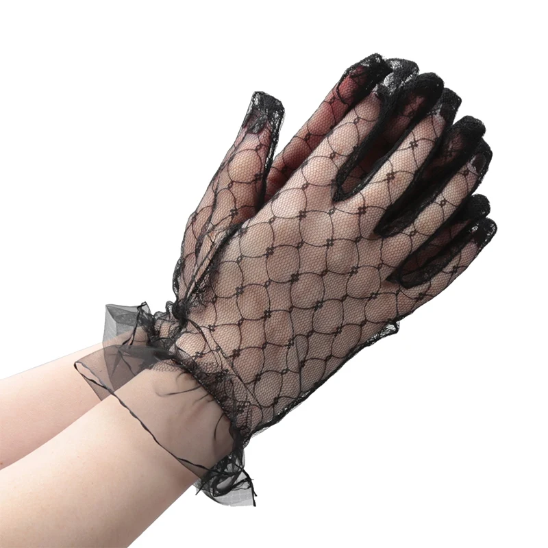 1 Pair Elastic Short Lace Mesh Gloves Women Ladies White Wrist Gloves Large Marriage Glove Evening Party Cosplay Accessories
1 Pair Elastic Short Lace Mesh Gloves Women Ladies White Wrist Gloves Large Marriage Glove Evening Party Cosplay Accessories