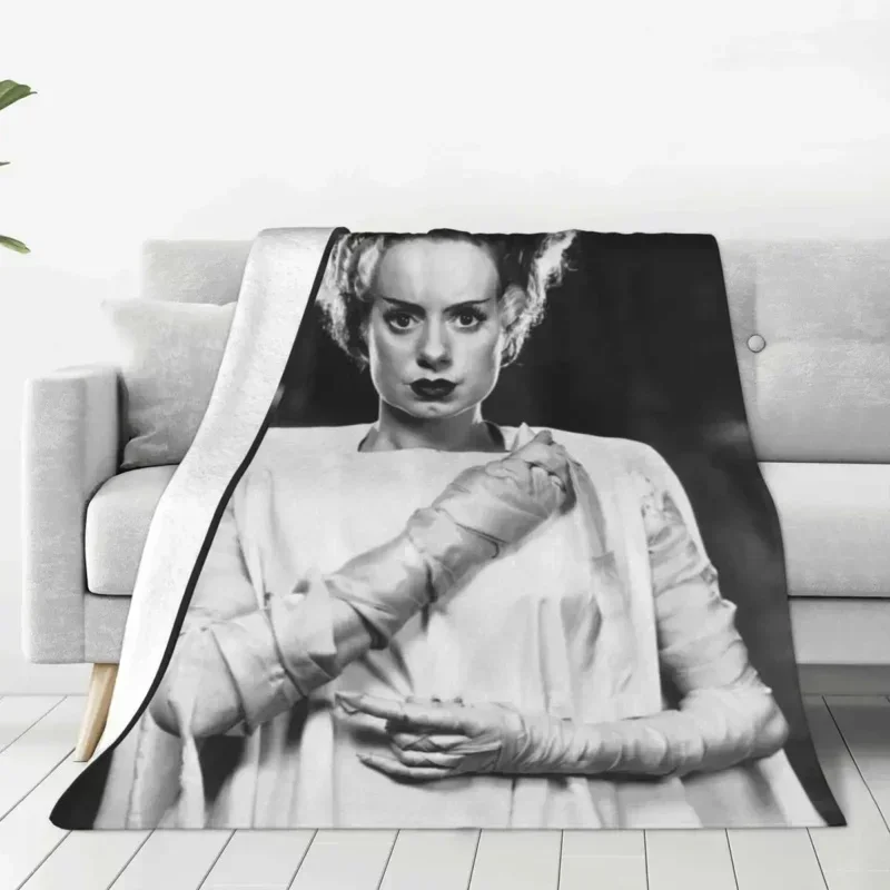 Classic Bride Of Frankenstein Blankets Warm Flannel Horror Film Throw Blanket for Home Bedroom Sofa
Classic Bride Of Frankenstein Blankets Warm Flannel Horror Film Throw Blanket for Home Bedroom Sofa