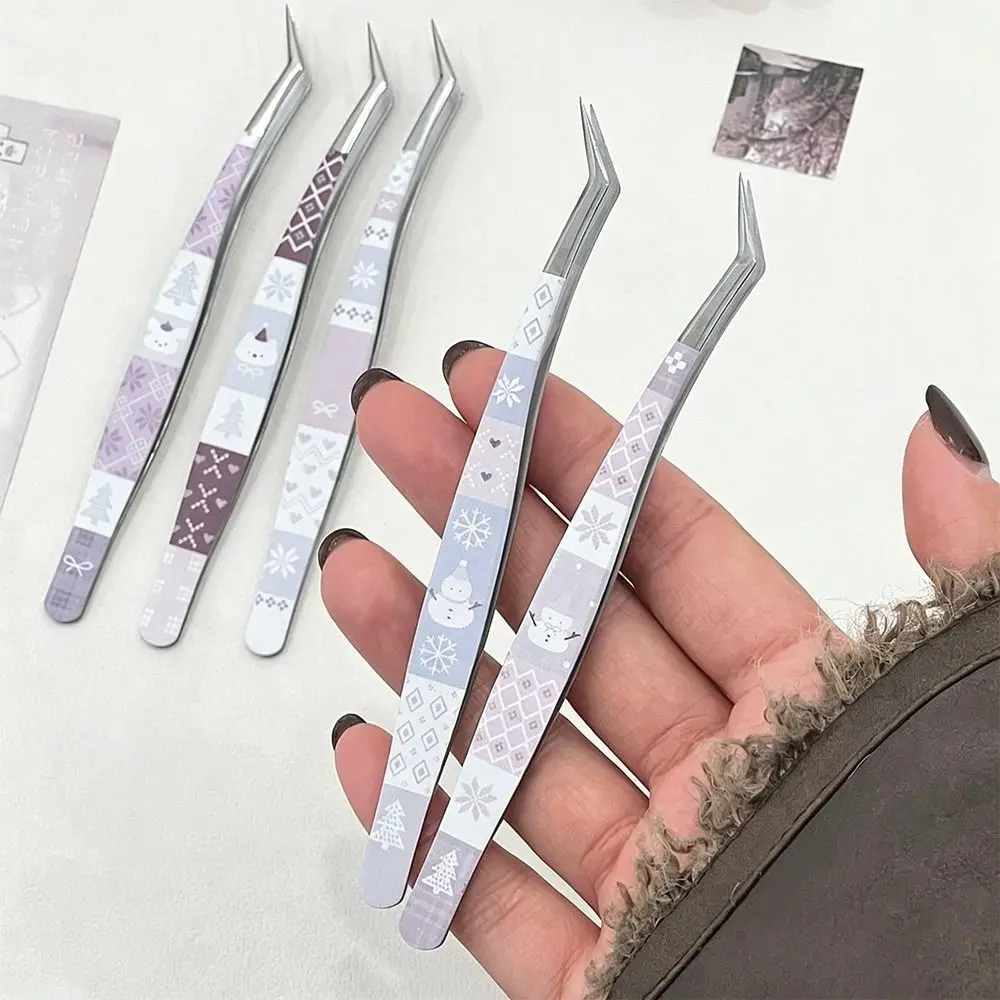 Stainless Steel Curved Stickers Tweezers High Precision Cartoon False Eyelash Tweezers Anti-static Lashes Extension Tweezer
Stainless Steel Curved Stickers Tweezers High Precision Cartoon False Eyelash Tweezers Anti-static Lashes Extension Tweezer