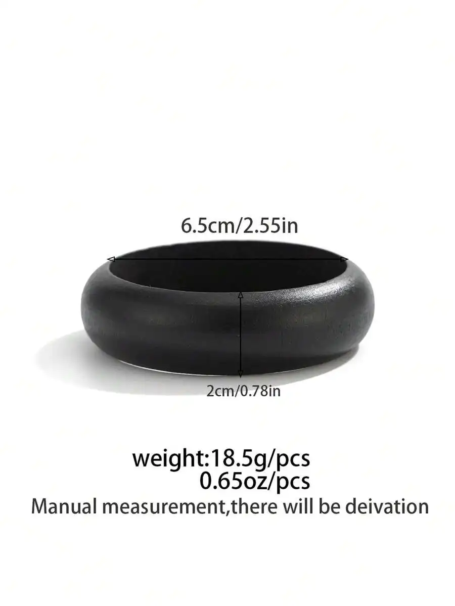 Black Resin Cuff Bracelet Bohemian Geometric Design Casual Party Women Unisex Jewelry
Black Resin Cuff Bracelet Bohemian Geometric Design Casual Party Women Unisex Jewelry