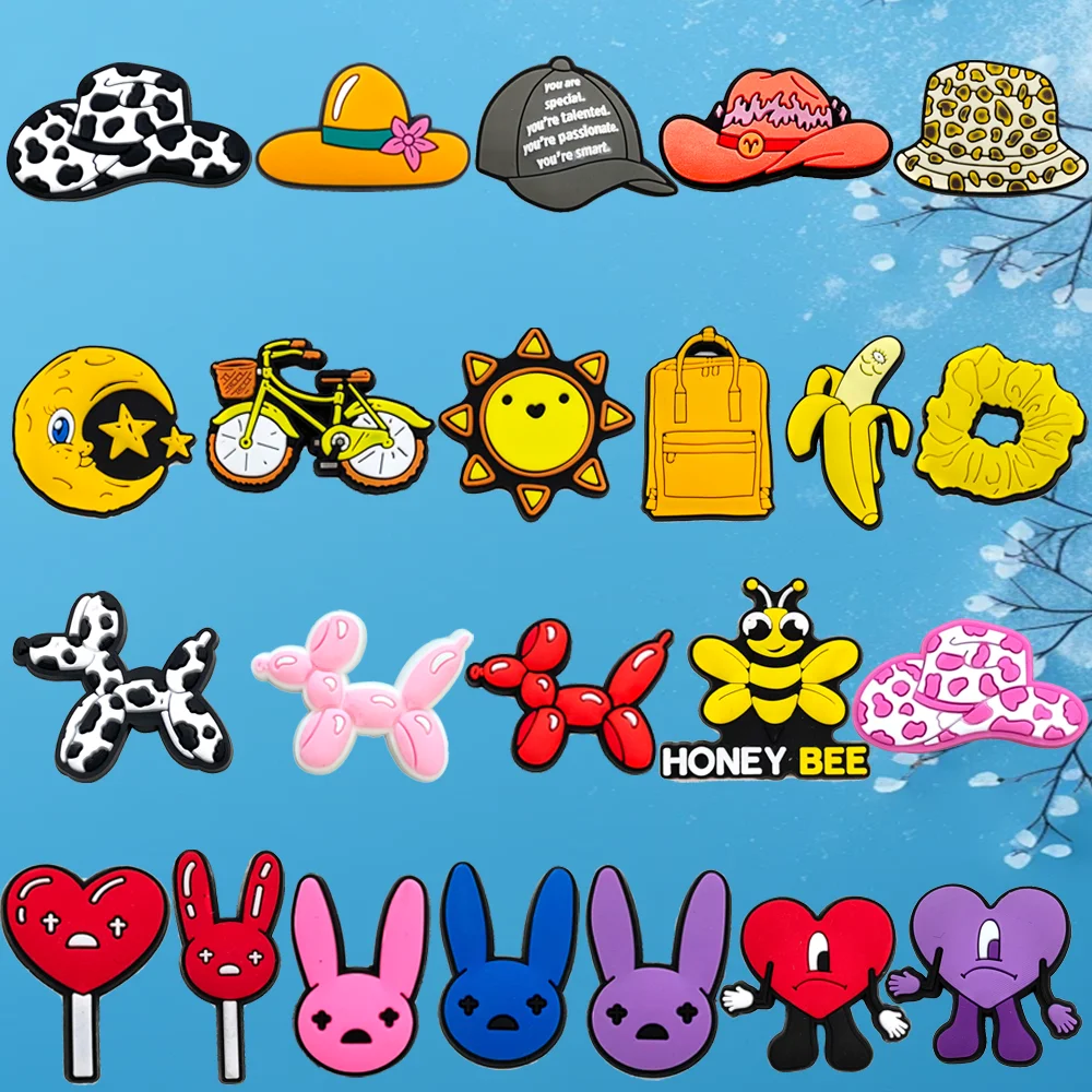 1PCS Cute Bag hat Shoe Charms Accessories Pins Women Men Fashion Style Shoe Decoration Kawaii rabbit Sandal Buckle
1PCS Cute Bag hat Shoe Charms Accessories Pins Women Men Fashion Style Shoe Decoration Kawaii rabbit Sandal Buckle