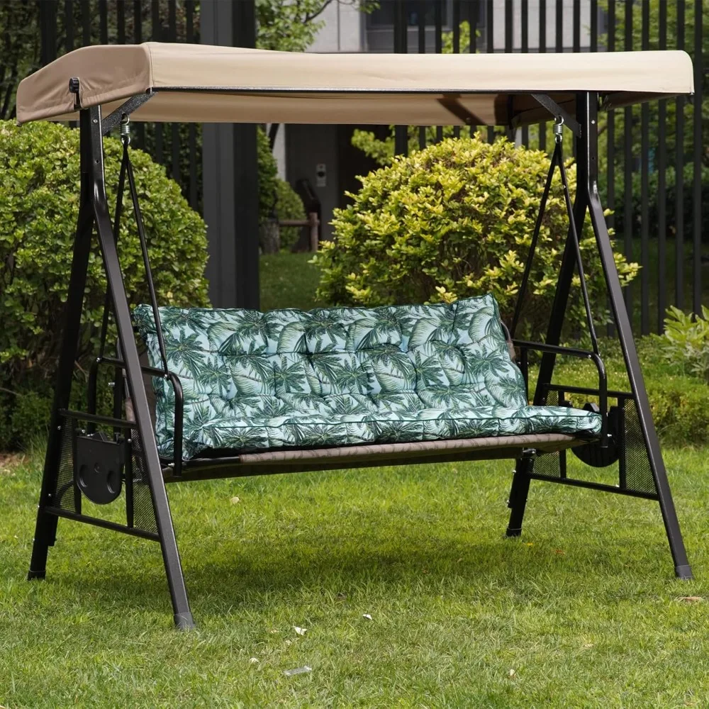 Outdoor Swing Cushions, Porch Swing Replacement Seat Cushions with Backrest, 3 Seat Swing Cushion Bench Pad Cushions
Outdoor Swing Cushions, Porch Swing Replacement Seat Cushions with Backrest, 3 Seat Swing Cushion Bench Pad Cushions