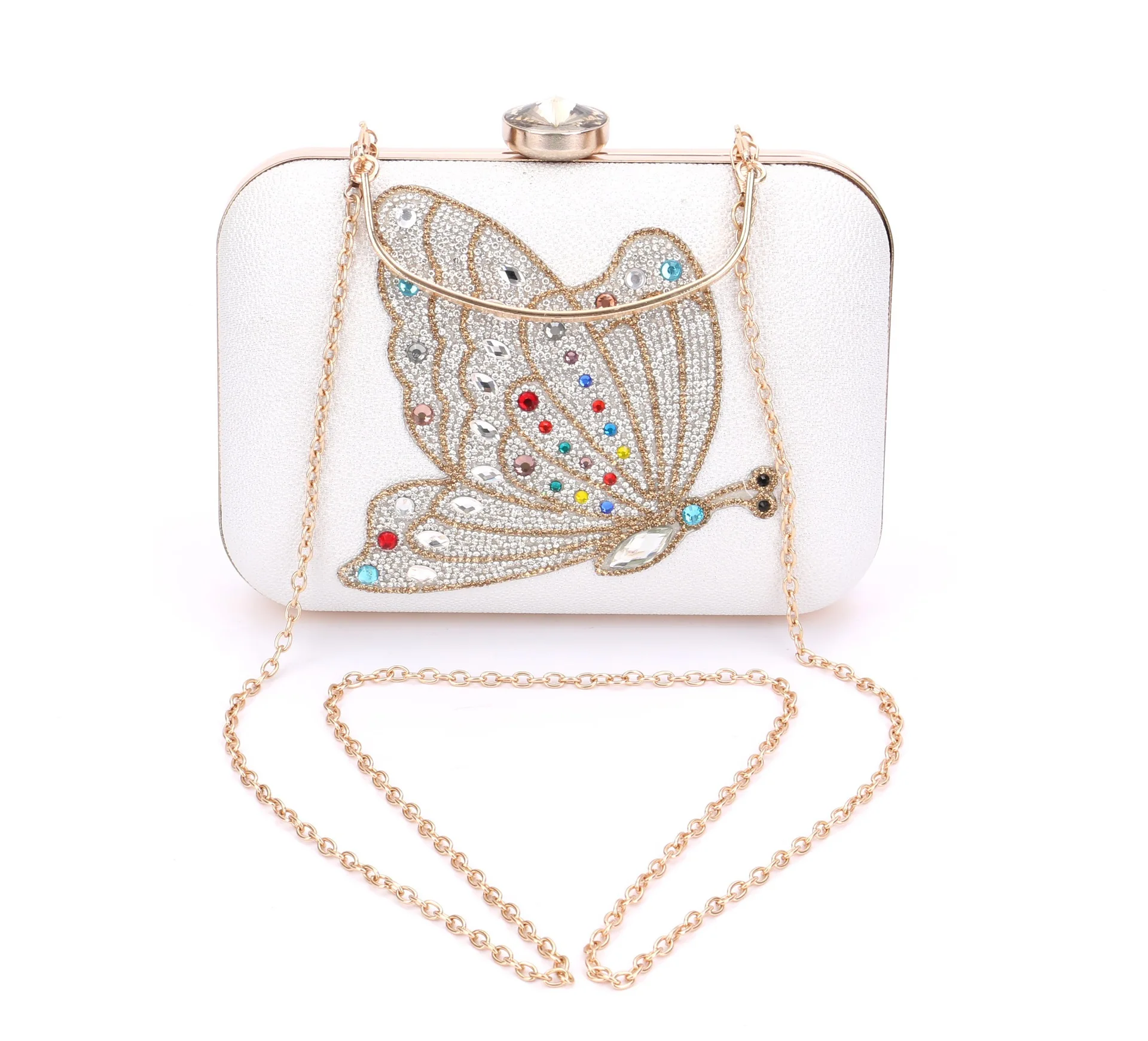 Leather Women's Clutch, Diamond Dinner Bag, Crystal Butterfly Designed Women's Bag Eco-Friendly Canvas Tote With Beaded Accents
Leather Women's Clutch, Diamond Dinner Bag, Crystal Butterfly Designed Women's Bag Eco-Friendly Canvas Tote With Beaded Accents