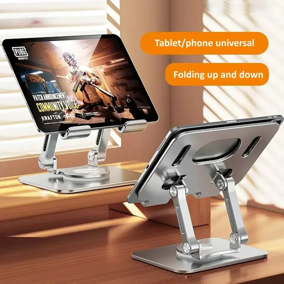 360° Rotation Tablet Stand for iPad, Adjustable Foldable Tablet Holder,Aluminum Phone Stand Compatible with iPad Pro/ Air/ Mini
360° Rotation Tablet Stand for iPad, Adjustable Foldable Tablet Holder,Aluminum Phone Stand Compatible with iPad Pro/ Air/ Mini