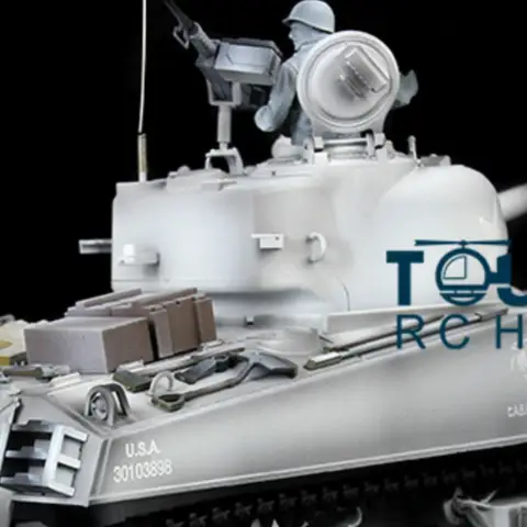 2.4G Heng Long 1/16 Snow 7.0 Upgraded Ver M4A3 Sherman RC Tank 3898 Metal Tracks Sprocket Idlers Battle Simulation TH17691-SMT7