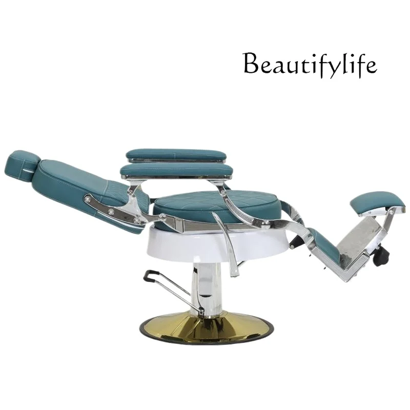 High-end retro men's oil head shop hair chair hair salon can put down the shaving and trimming hair chair
High-end retro men's oil head shop hair chair hair salon can put down the shaving and trimming hair chair