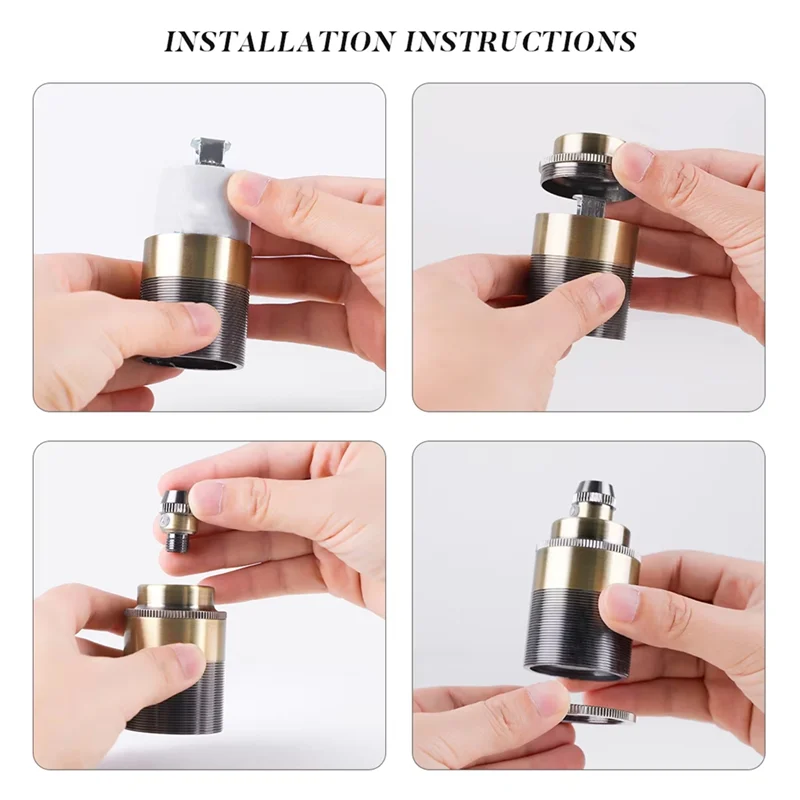 【B6R-Sale】Vintage Copper E27 Screw Bulb Socket Retro Pendant Light Fitting Adapter Lighting Bulb Holder For Home Lighting
【B6R-Sale】Vintage Copper E27 Screw Bulb Socket Retro Pendant Light Fitting Adapter Lighting Bulb Holder For Home Lighting