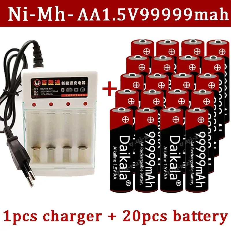 100% Original Brand New Alkaline Battery for Clocks, Toys, and Cameras, Brand New 1.5V, AA, 99999 MAh, 1.5V,+charger.
100% Original Brand New Alkaline Battery for Clocks, Toys, and Cameras, Brand New 1.5V, AA, 99999 MAh, 1.5V,+charger.
