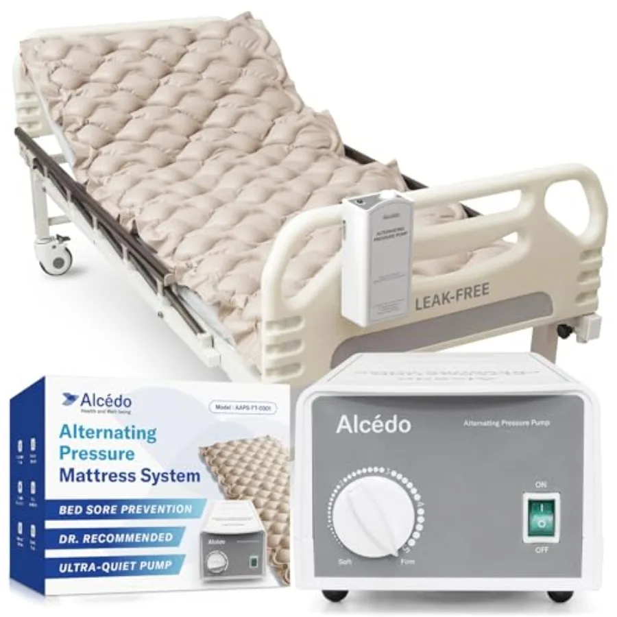 Alternating Air Pressure Mattress Pad for Bed Sore and Ulcer Prevention, Hospital and Home Use Medical Mattress Topper for Bedr
Alternating Air Pressure Mattress Pad for Bed Sore and Ulcer Prevention, Hospital and Home Use Medical Mattress Topper for Bedr