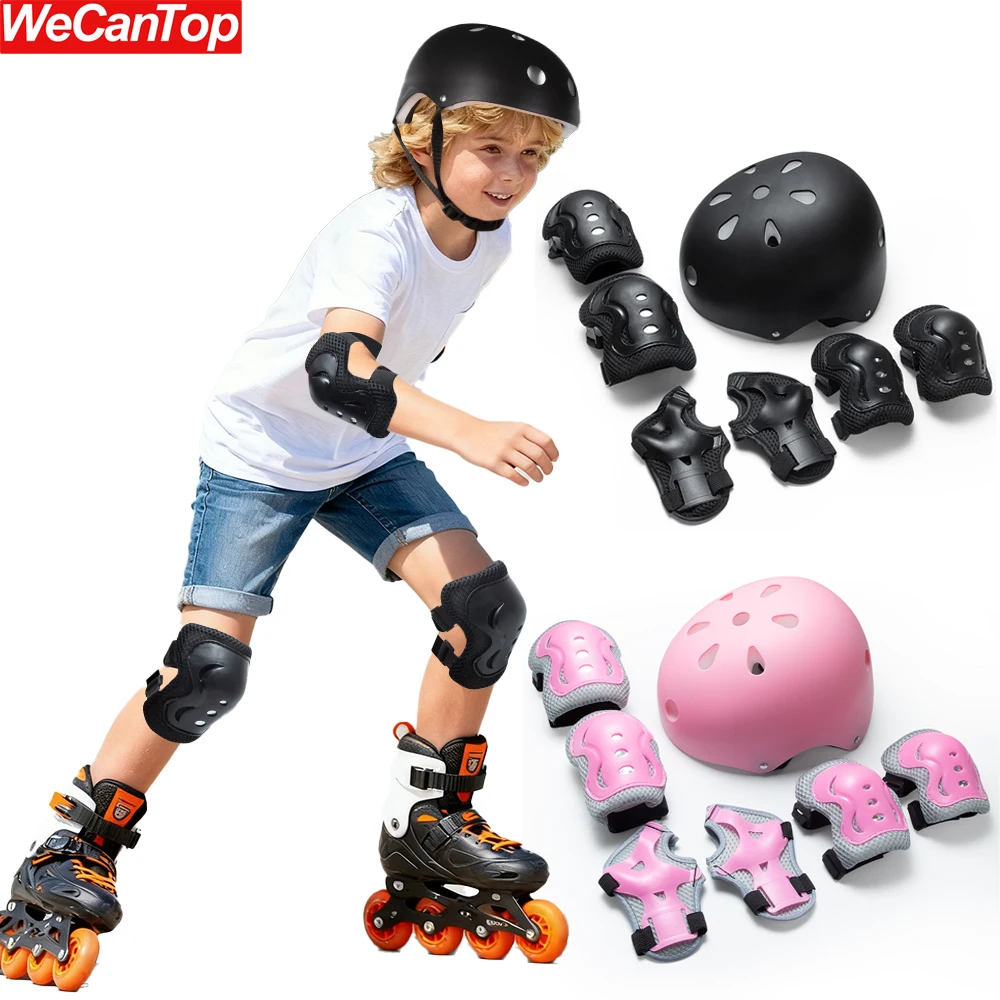 Skateboard/Skate Protection Pads Set with Helmet-7PCS Helmet & Elbow Knee Wrist Pads for Kids Youths BMX/Cycling/Rollerblading
Skateboard/Skate Protection Pads Set with Helmet-7PCS Helmet & Elbow Knee Wrist Pads for Kids Youths BMX/Cycling/Rollerblading
