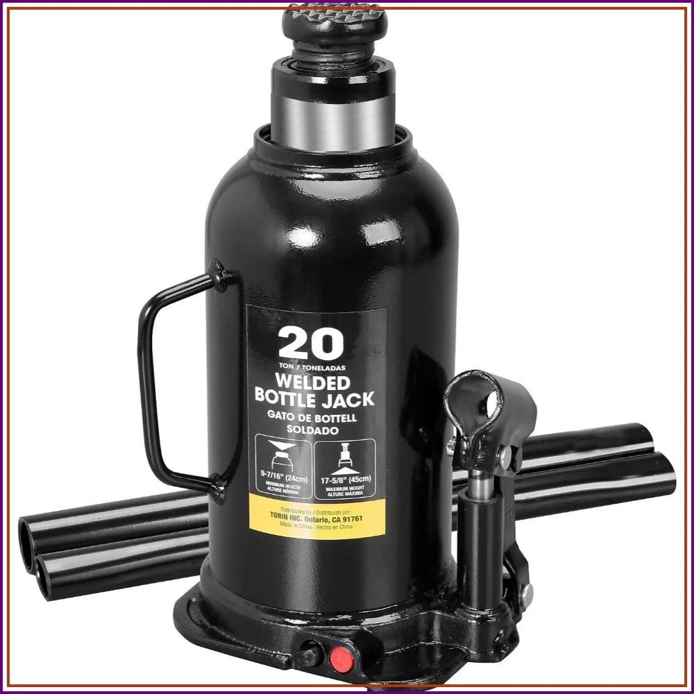 20 Ton Hydraulic Bottle Jack for Cars, Trucks, SUVs - Heavy Duty Welded Construction
20 Ton Hydraulic Bottle Jack for Cars, Trucks, SUVs - Heavy Duty Welded Construction