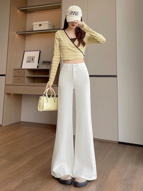 High Waist Bell Bottom Embroidered Stretchy Jeans Women's Spring Summer New Style Casual Cotton Elastic Long Pants
High Waist Bell Bottom Embroidered Stretchy Jeans Women's Spring Summer New Style Casual Cotton Elastic Long Pants