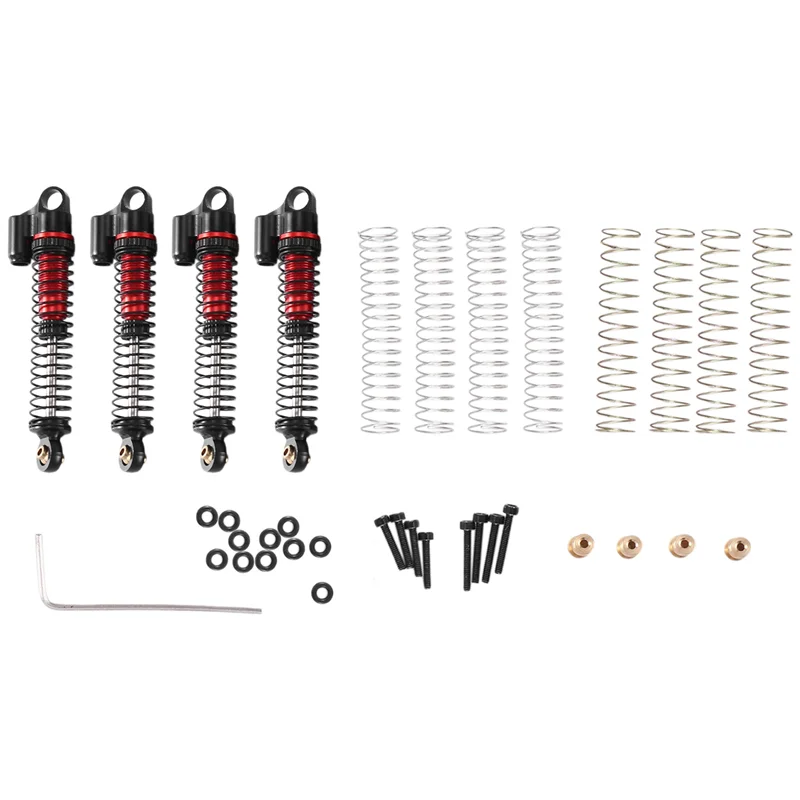 B05C-4 шт. 53 мм металлические масляные амортизаторы для радиоуправляемых краулеров Axial SCX24 AX24 1/24, запчасти для тюнинга
B05C-4 шт. 53 мм металлические масляные амортизаторы для радиоуправляемых краулеров Axial SCX24 AX24 1/24, запчасти для тюнинга